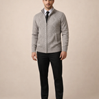 Men's Loose Knitted Cardigan Sweater Jacket Casual Layering Outerwear for Autumn and Winter