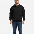 Men's Loose Fit Zip-Up Pullover Casual Long Sleeve Sweater for Everyday Autumn Wear