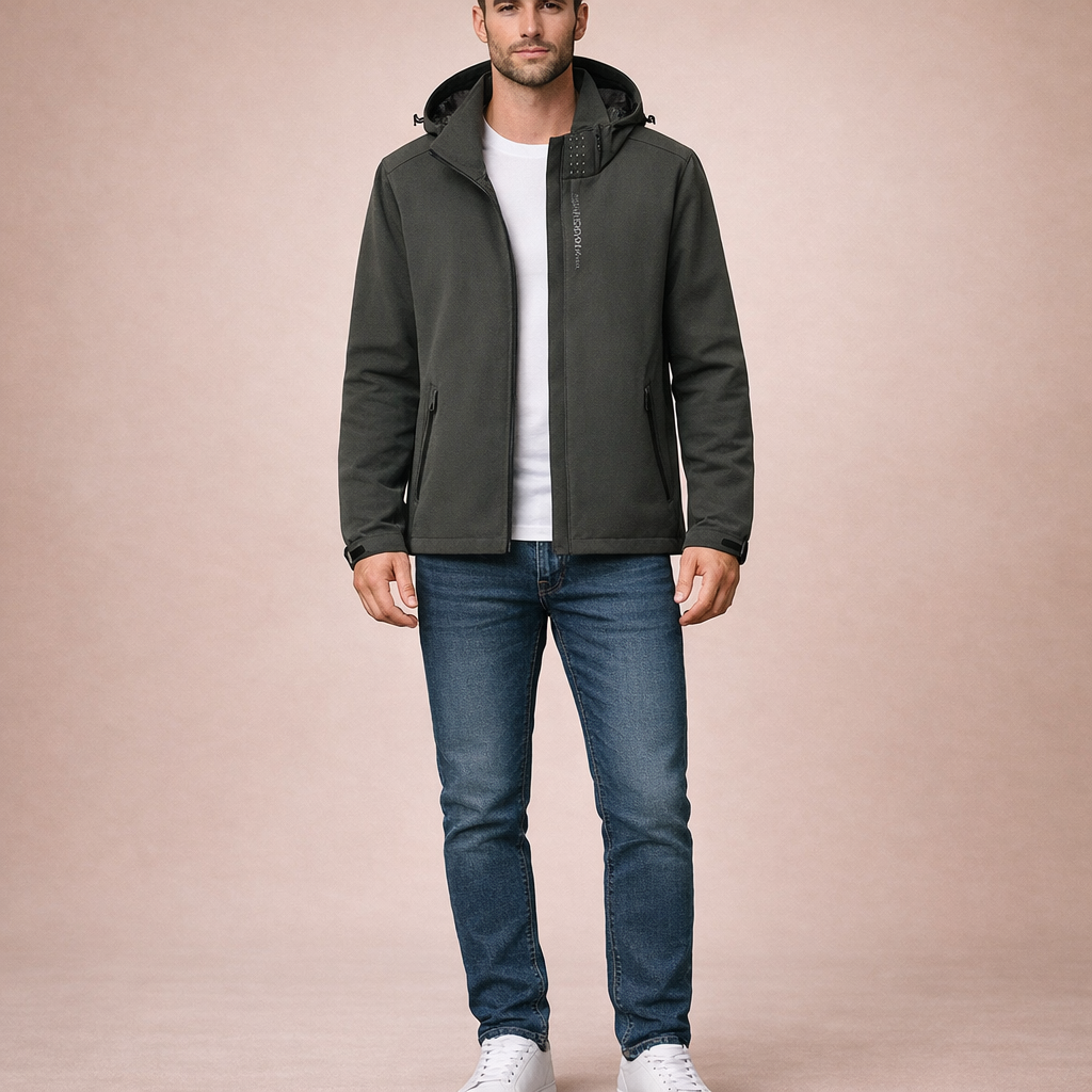 Men's Lightweight Windproof Fishing Jacket for Outdoor Casual and Utility Wear