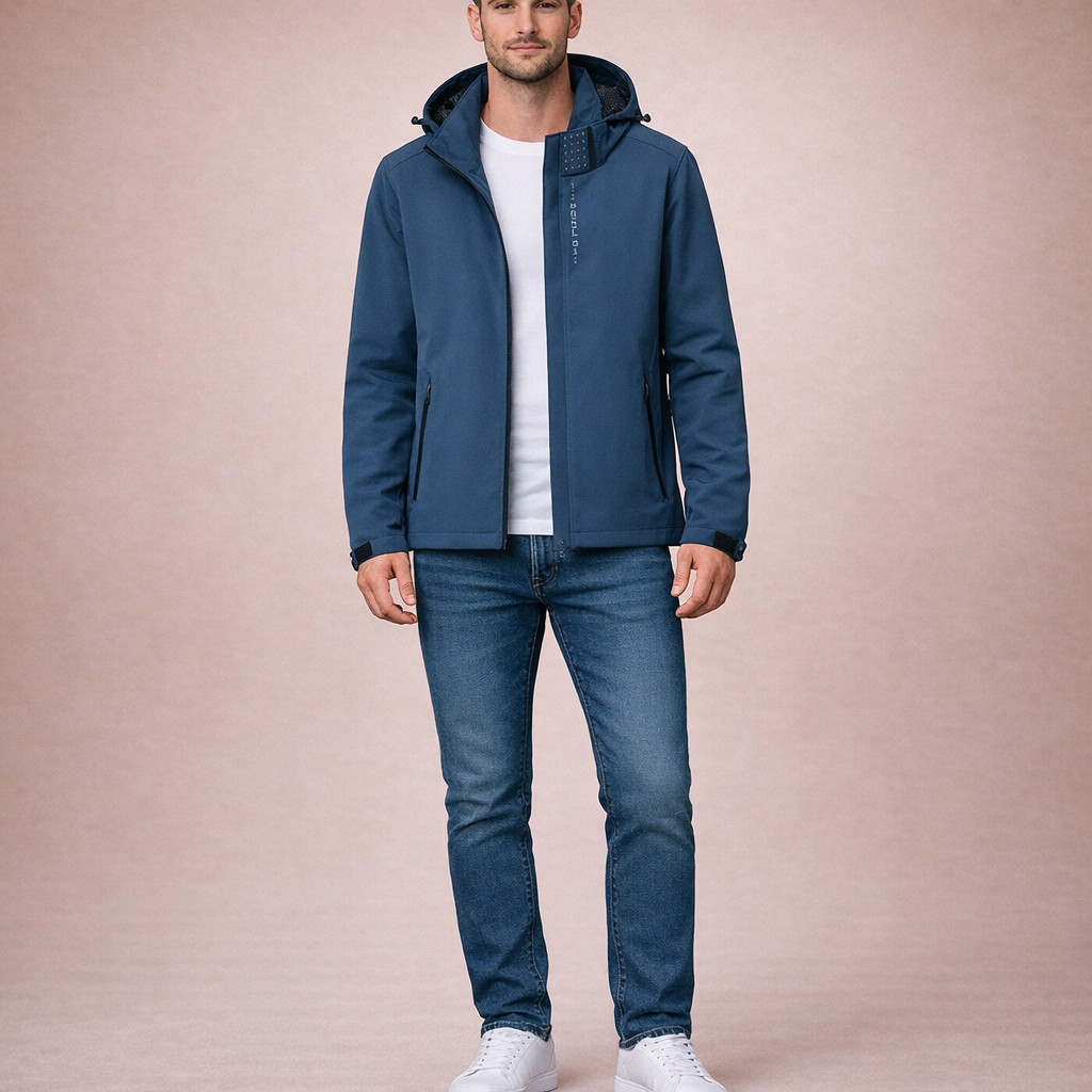 Men's Lightweight Windproof Fishing Jacket for Outdoor Casual and Utility Wear