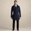 Men's Slim Fit Long Trench Coat for Casual and Smart Everyday Outerwearv