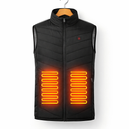 Men's USB Heated Winter Jacket Insulated Hooded Outdoor Casual Cold Weather Outerwear