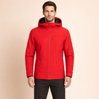 Men's Waterproof Windbreaker Jacket Lightweight Hooded Outdoor Casual All Weather Outerwear