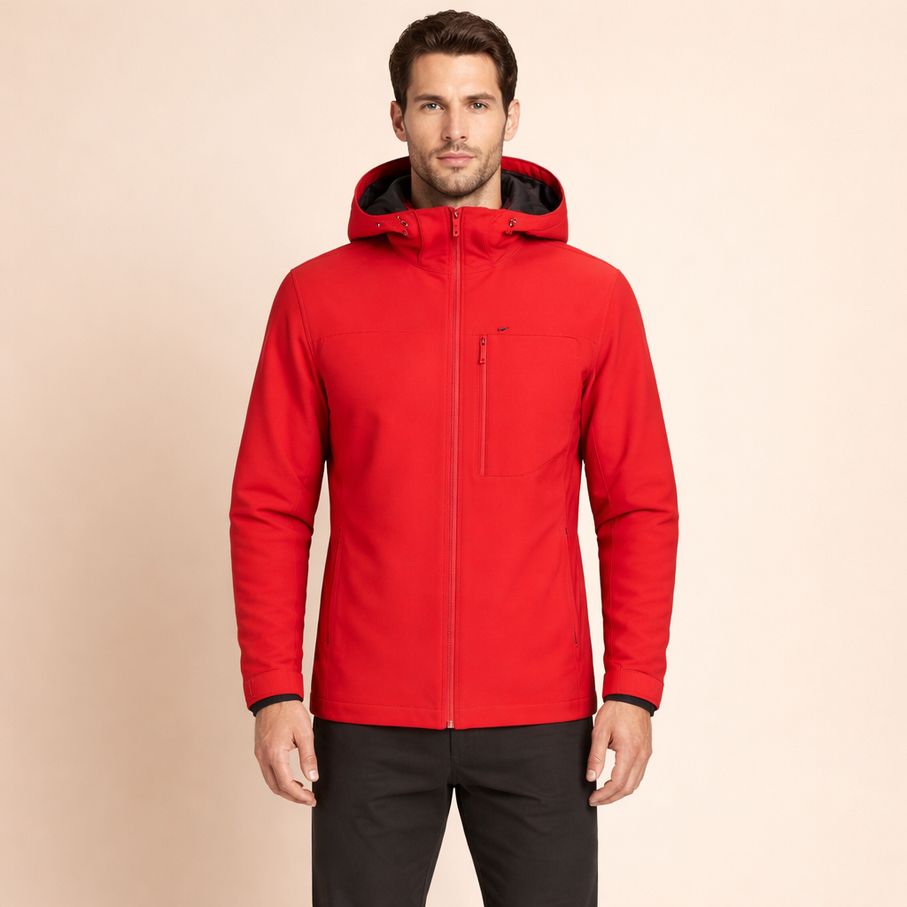 Men's Waterproof Windbreaker Jacket Lightweight Hooded Outdoor Casual All Weather Outerwear