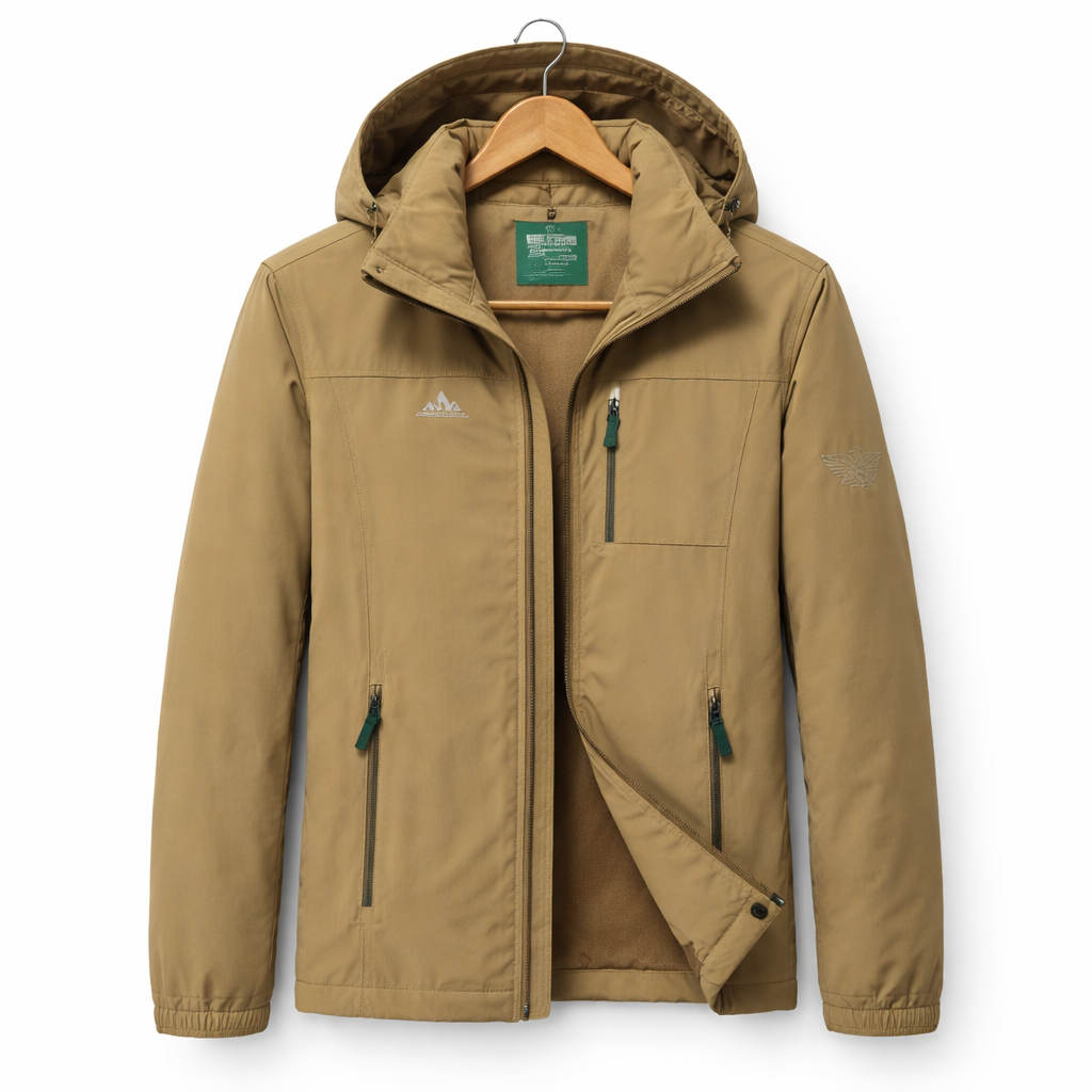 Men's Lightweight Military Style Waterproof Jacket Casual Outdoor Windproof Utility Outerwear