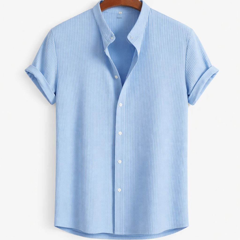 Men's Loose Short Sleeve Summer Shirt for Breathable Comfort and Everyday Casual Style