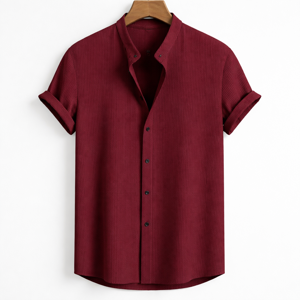 Men's Loose Short Sleeve Summer Shirt for Breathable Comfort and Everyday Casual Style