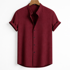 Men's Loose Short Sleeve Summer Shirt for Breathable Comfort and Everyday Casual Style