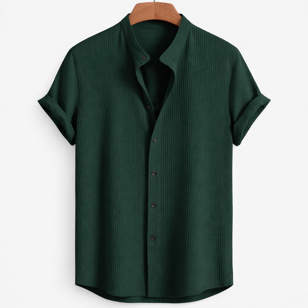 Men's Loose Short Sleeve Summer Shirt for Breathable Comfort and Everyday Casual Style