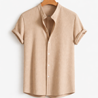 Men's Loose Short Sleeve Summer Shirt for Breathable Comfort and Everyday Casual Style