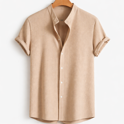 Men's Loose Short Sleeve Summer Shirt for Breathable Comfort and Everyday Casual Style