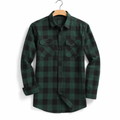 Men's Plaid Flannel Shirt with Relaxed Fit for Casual Layering and Everyday Wear