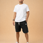 Men's Corduroy Sports Shorts for Men – Breathable Elastic Waist Casual Activewear