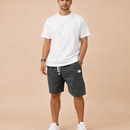 Men's Corduroy Sports Shorts for Men – Breathable Elastic Waist Casual Activewear
