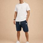 Men's Corduroy Sports Shorts for Men – Breathable Elastic Waist Casual Activewear