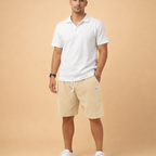 Men's Corduroy Sports Shorts for Men – Breathable Elastic Waist Casual Activewear