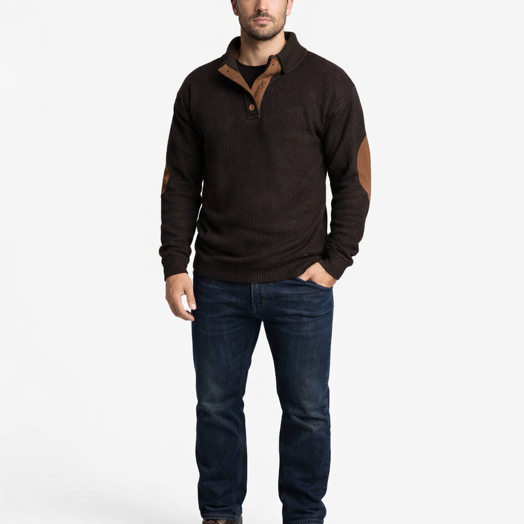 Men's Stand Collar Striped Pullover Sweatshirt Casual Long Sleeve Top for Everyday Wear