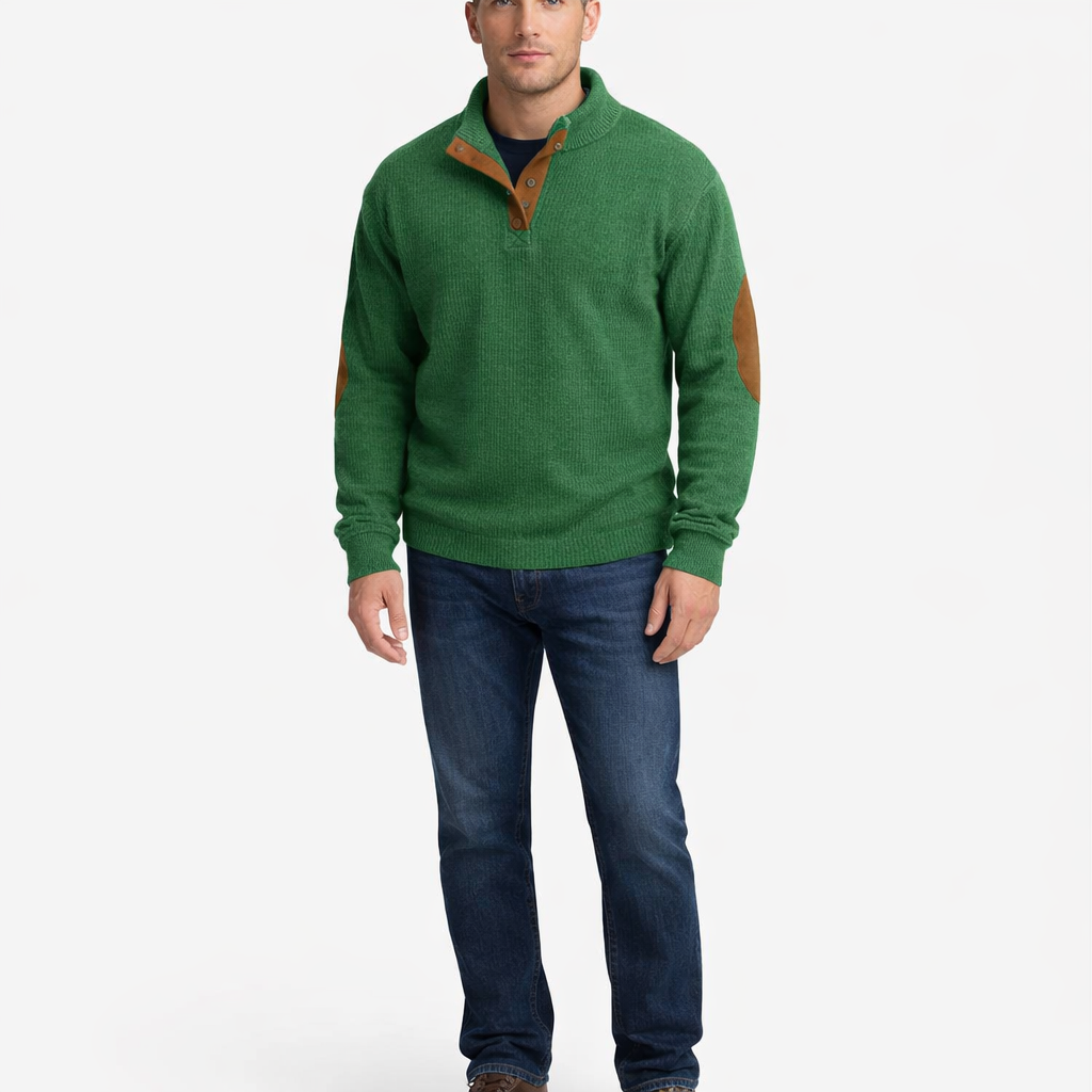 Men's Stand Collar Striped Pullover Sweatshirt Casual Long Sleeve Top for Everyday Wear