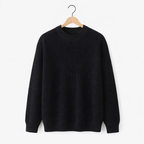 Men's Casual Crew Neck Pullover Sweater Warm Knit Long Sleeve Top for Everyday Wear