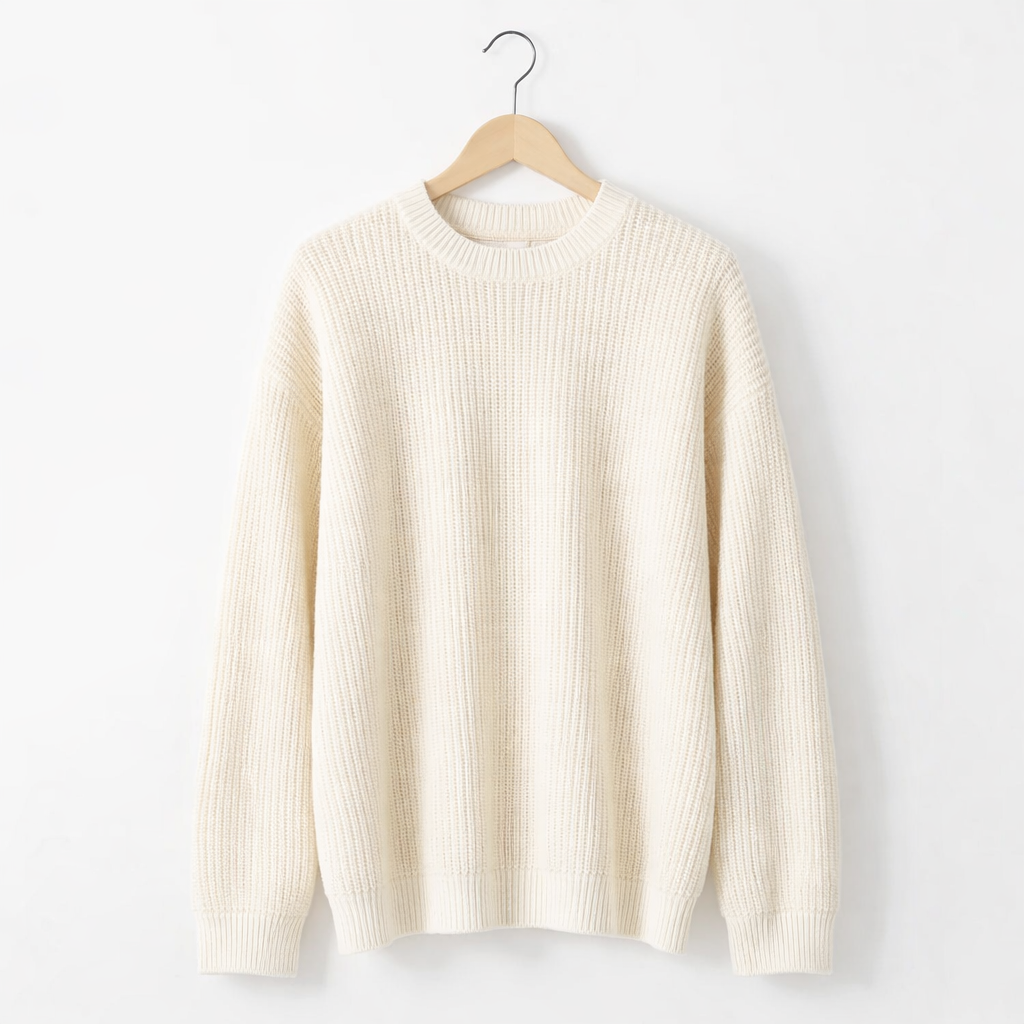 Men's Casual Crew Neck Pullover Sweater Warm Knit Long Sleeve Top for Everyday Wear