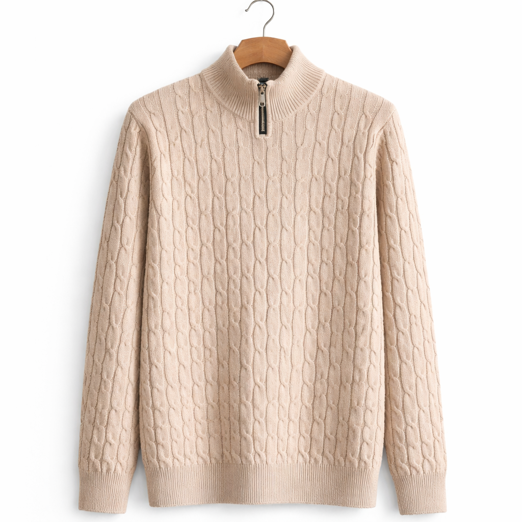 Men's Relaxed Fit Knit Sweater Jacket Casual Button Up Layering Piece for Autumn Winter