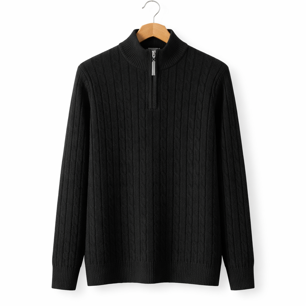Men's Relaxed Fit Knit Sweater Jacket Casual Button Up Layering Piece for Autumn Winter