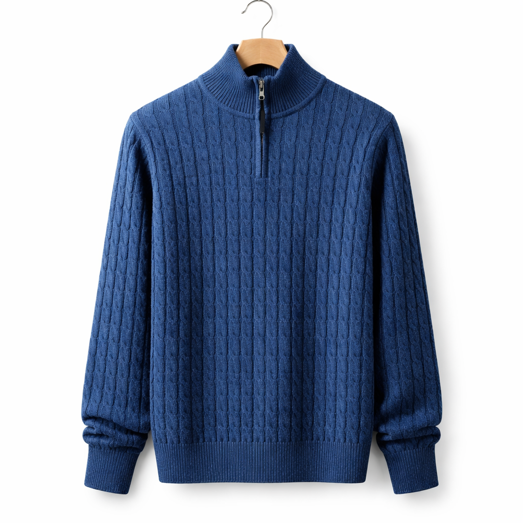 Men's Relaxed Fit Knit Sweater Jacket Casual Button Up Layering Piece for Autumn Winter