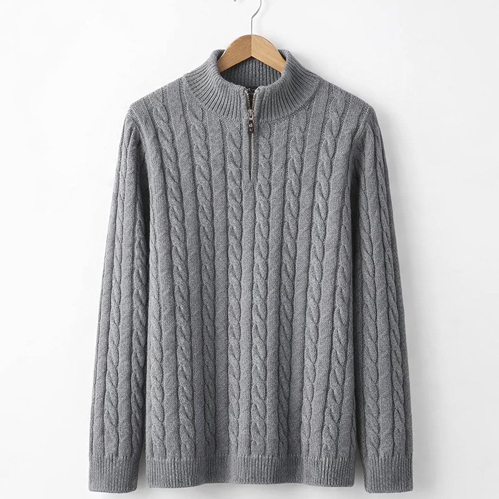 Men's Relaxed Fit Knit Sweater Jacket Casual Button Up Layering Piece for Autumn Winter