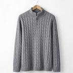 Men's Relaxed Fit Knit Sweater Jacket Casual Button Up Layering Piece for Autumn Winter