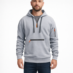 Men's Easy Fit Hooded Sweatshirt Casual Pullover Long Sleeve Top for Everyday Wear