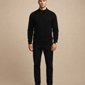 Men's Classic Knitted Sweater Casual Long Sleeve Knit Top for Everyday Wear