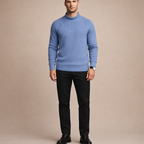 Men's Classic Knitted Sweater Casual Long Sleeve Knit Top for Everyday Wear