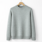 Men's Classic Knitted Sweater Casual Long Sleeve Knit Top for Everyday Wear