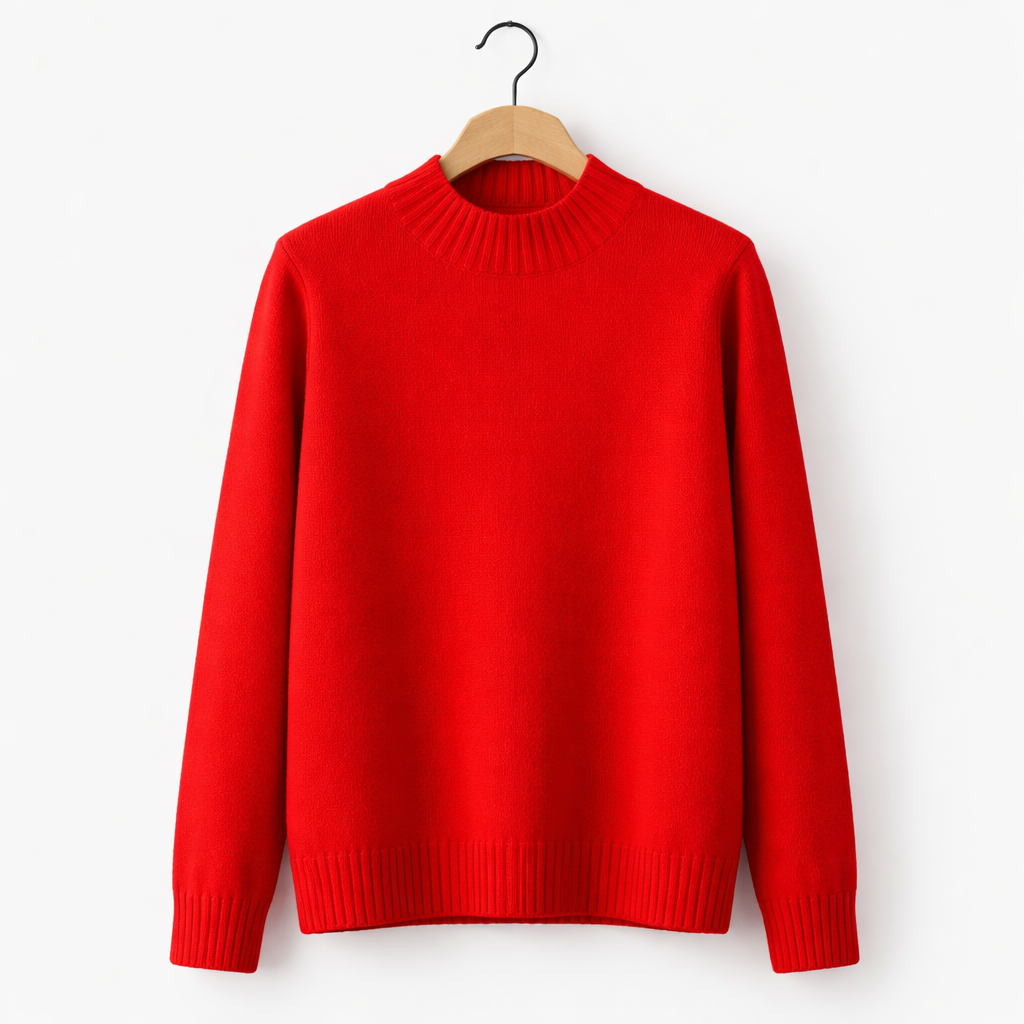 Men's Classic Knitted Sweater Casual Long Sleeve Knit Top for Everyday Wear