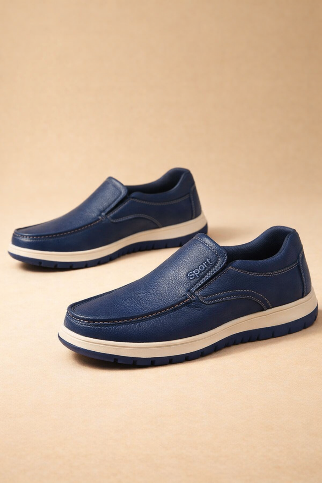 Men's Genuine Leather Flat Shoes for Everyday Comfort and Smart Casual Wear