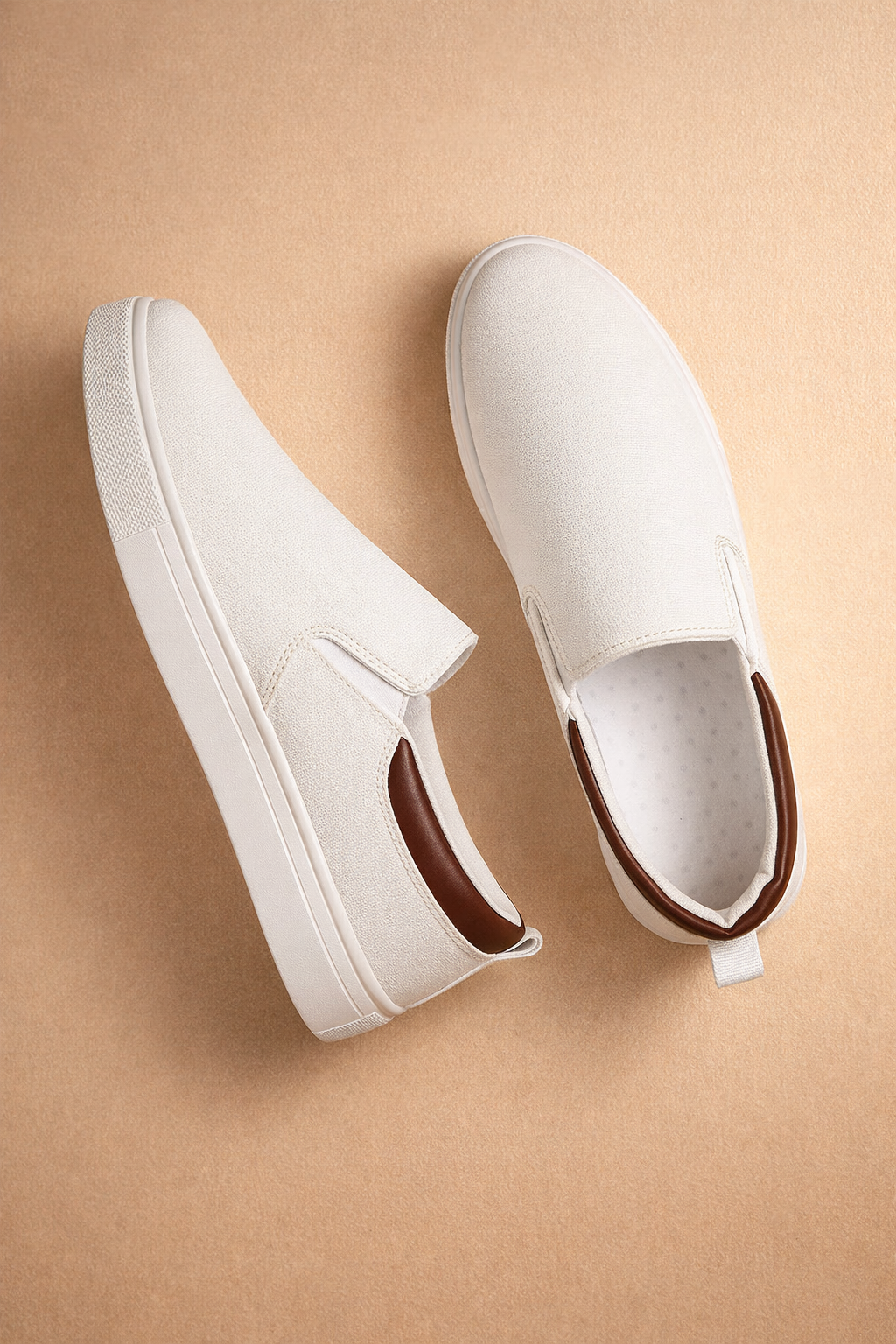 Men's Canvas Slip-On Loafer Sneakers for Casual Fall Wear and Everyday Comfort