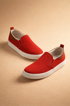 Men's Canvas Slip-On Loafer Sneakers for Casual Fall Wear and Everyday Comfort