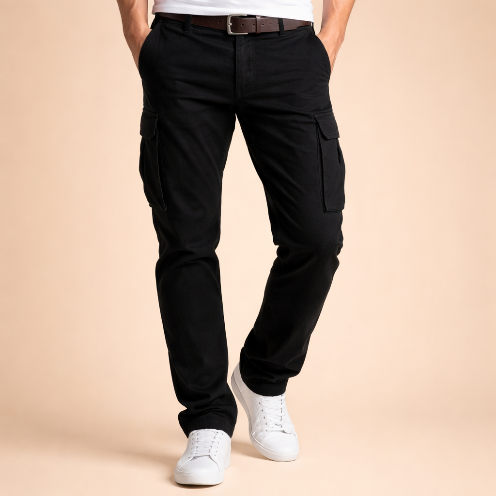 Men's Relaxed Fit Cargo Pants – Practical Multi Pocket Design