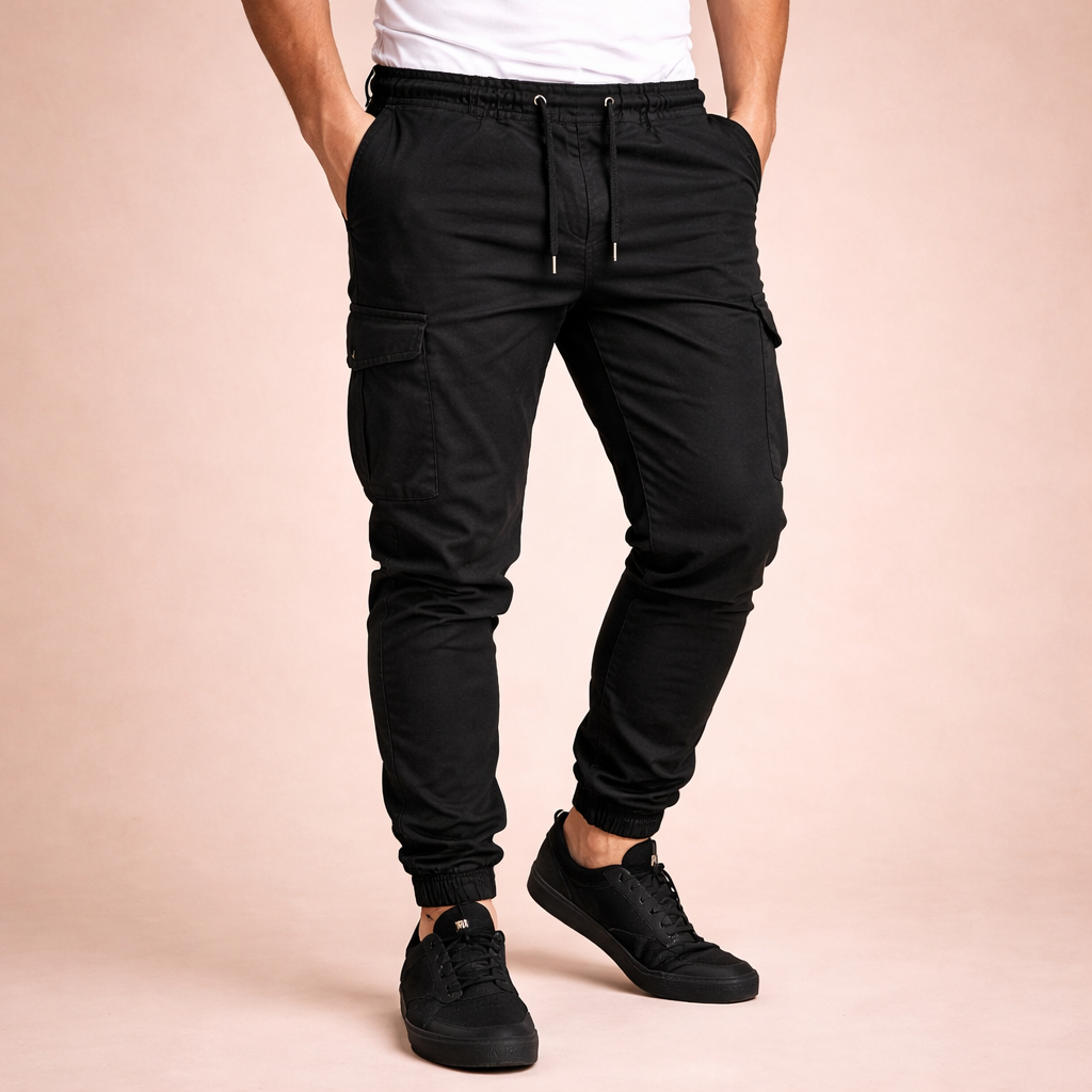 Men's Casual Cargo Pants – Functional Multi Pocket Utility