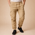 Men's Casual Cargo Pants – Functional Multi Pocket Utility