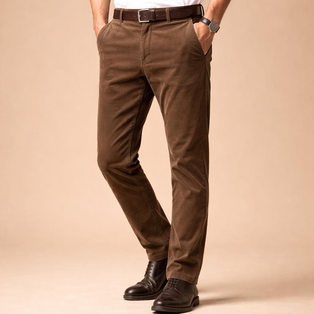 Men's Corduroy Trousers – Soft Texture Everyday Comfort