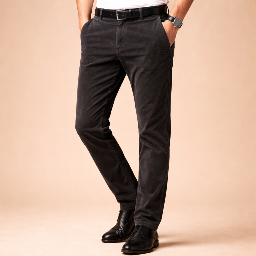 Men's Corduroy Trousers – Soft Texture Everyday Comfort