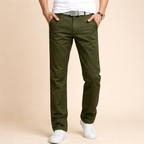 Men's Straight Leg Cotton Pants – Comfortable Everyday Fit