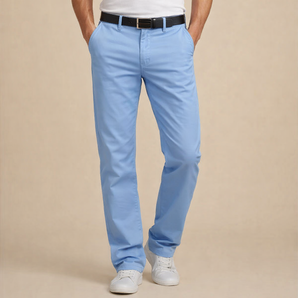 Men's Straight Leg Cotton Pants – Comfortable Everyday Fit