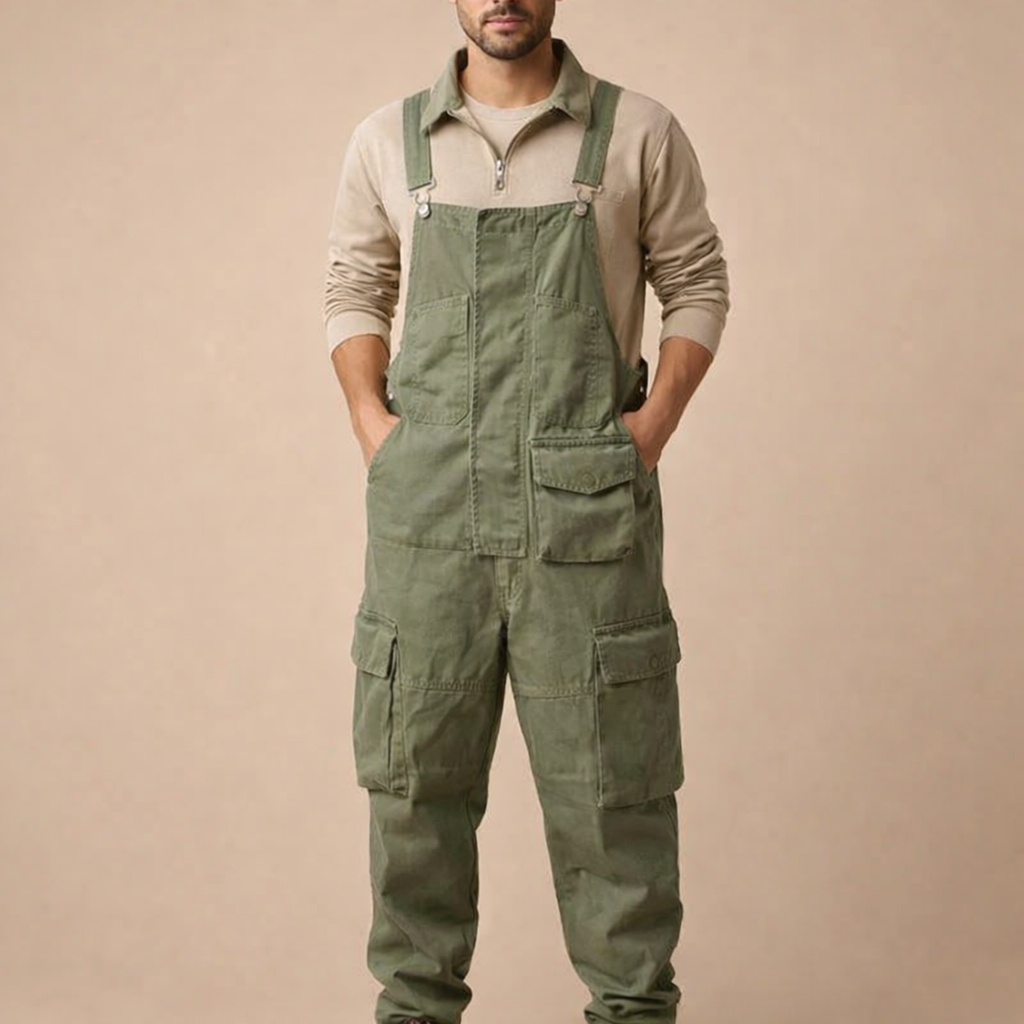 Men's Vintage Workwear Jumpsuit – Relaxed Utility Fit