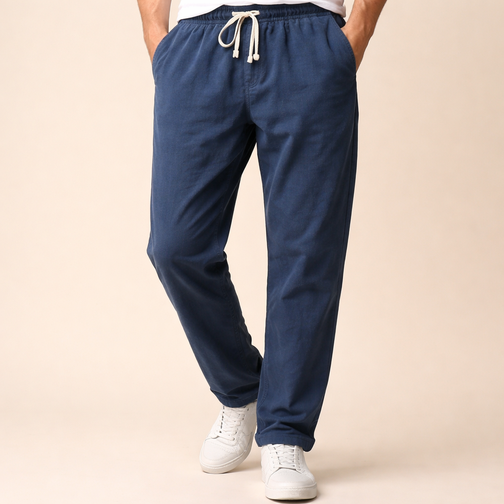 Men's Linen Summer Pants – Lightweight Relaxed Fit Comfort