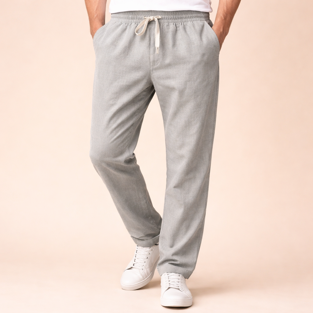 Men's Linen Summer Pants – Lightweight Relaxed Fit Comfort