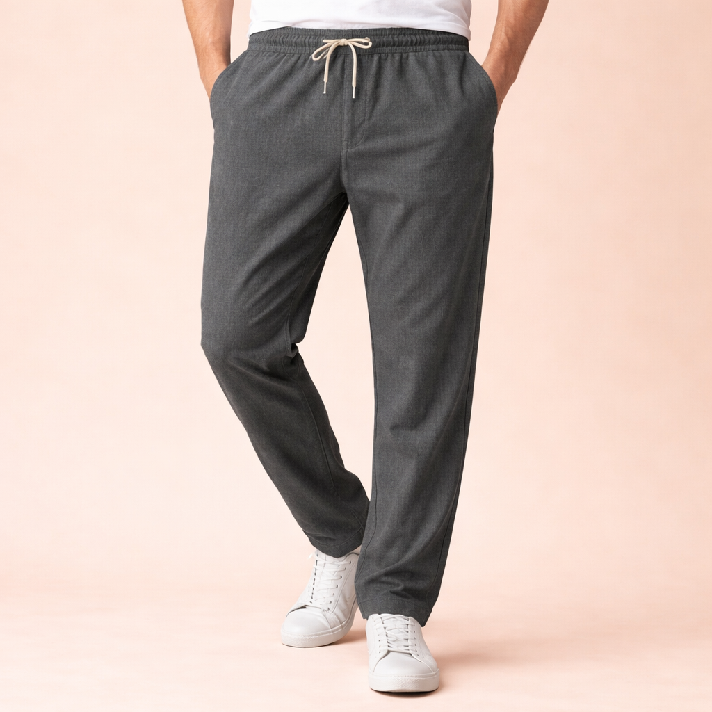 Men's Linen Summer Pants – Lightweight Relaxed Fit Comfort