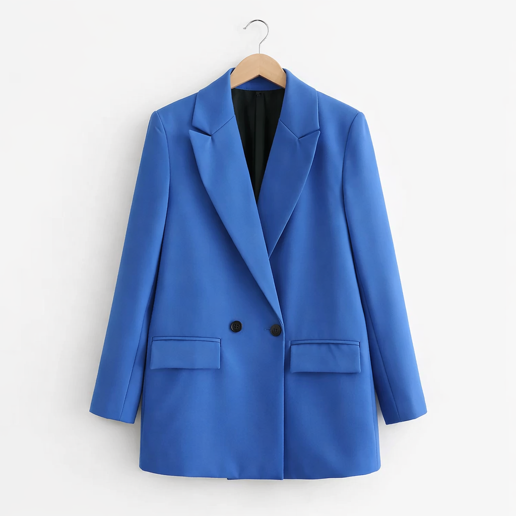 Women's Double Breasted Blazer – Lightweight Seasonal Layering
