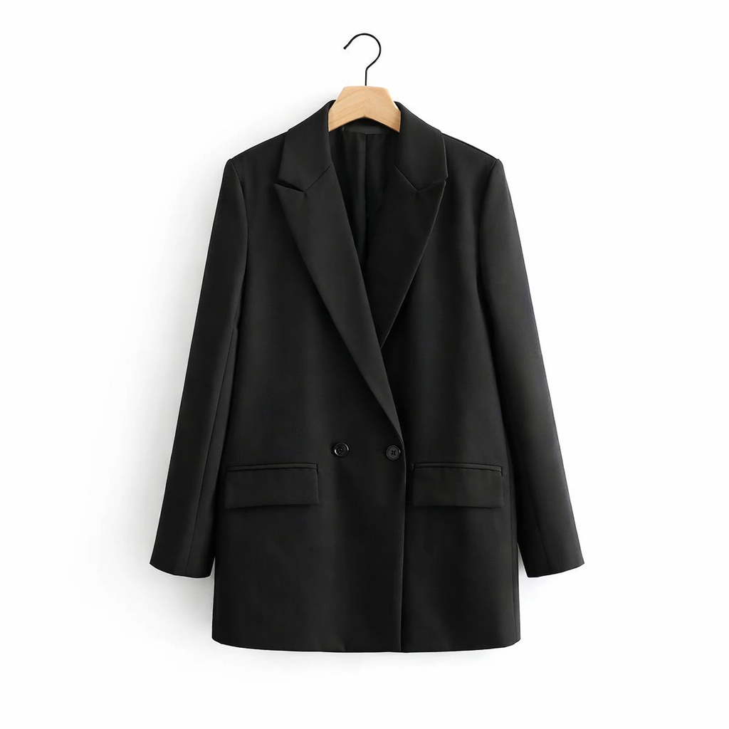 Women's Double Breasted Blazer – Lightweight Seasonal Layering
